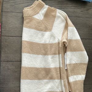 Tan striped Sweater